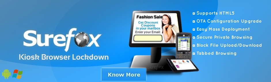 SureFox Kiosk Browser Lockdown