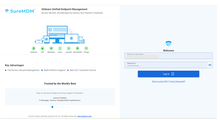 Configure G Suite SAML Authentication in SureMDM Server