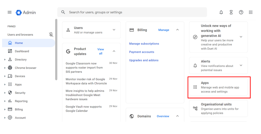Configure G Suite for Custom SAML App - Part 1