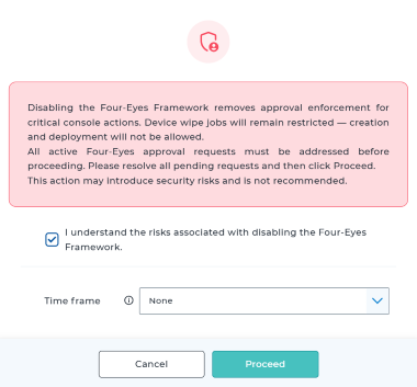 Four Eye Check Process Four-Eyes Framework | SureMDM Online Documentation