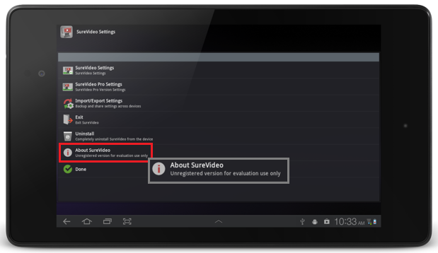 About SureVideo