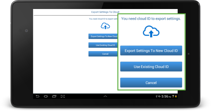 SureVideo Export to Cloud options