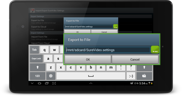 SureVideo Browse to File